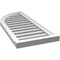 Ekena Millwork Quarter Round Top Left Surface Mount PVC Gable Vent w/ 2"W x 2"P Brickmould Sill Frame, 16"W x 38"H GVPQL16X3803SF - alternate 5